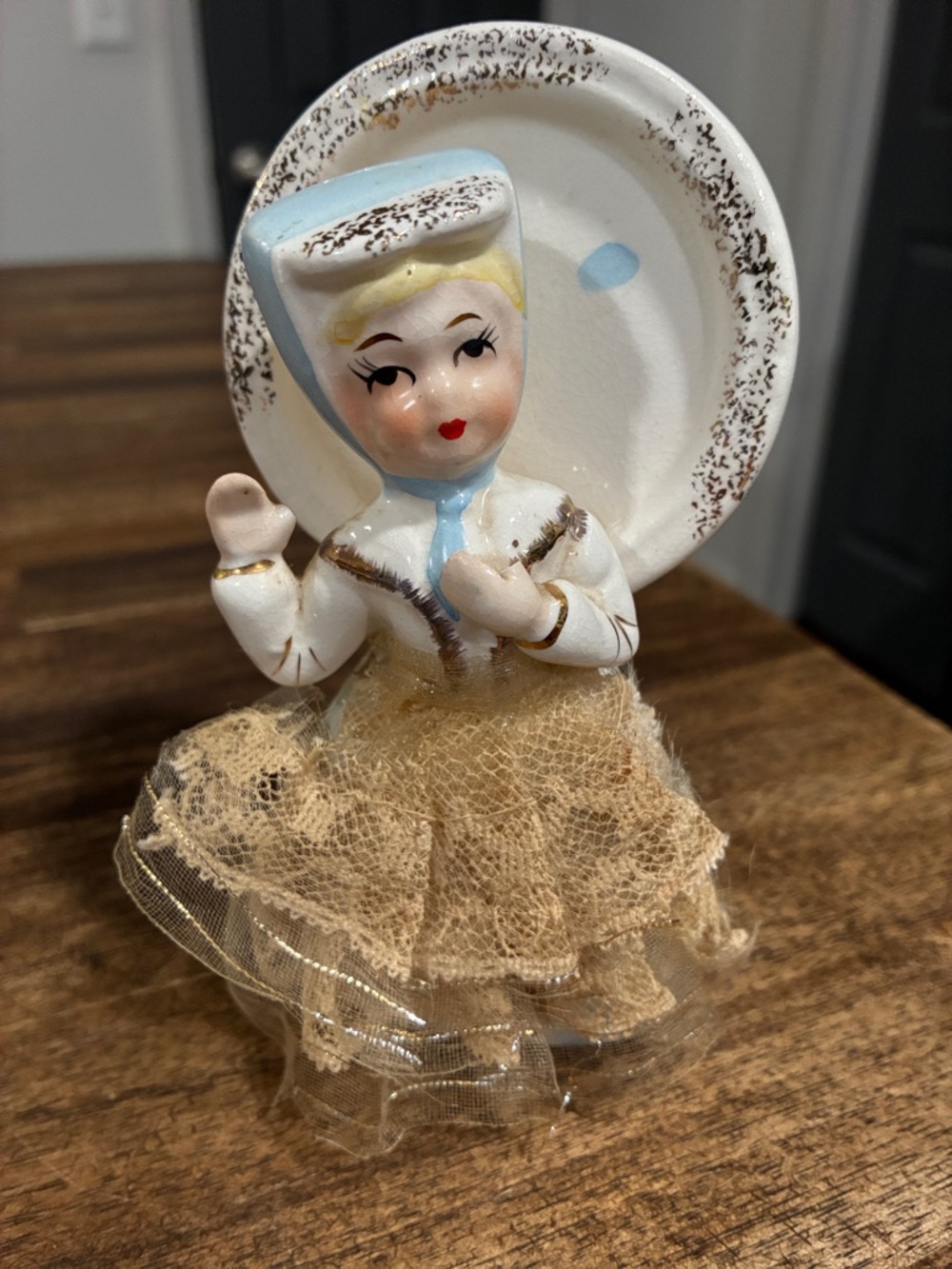 Vintage Ceramic Sachet Doll